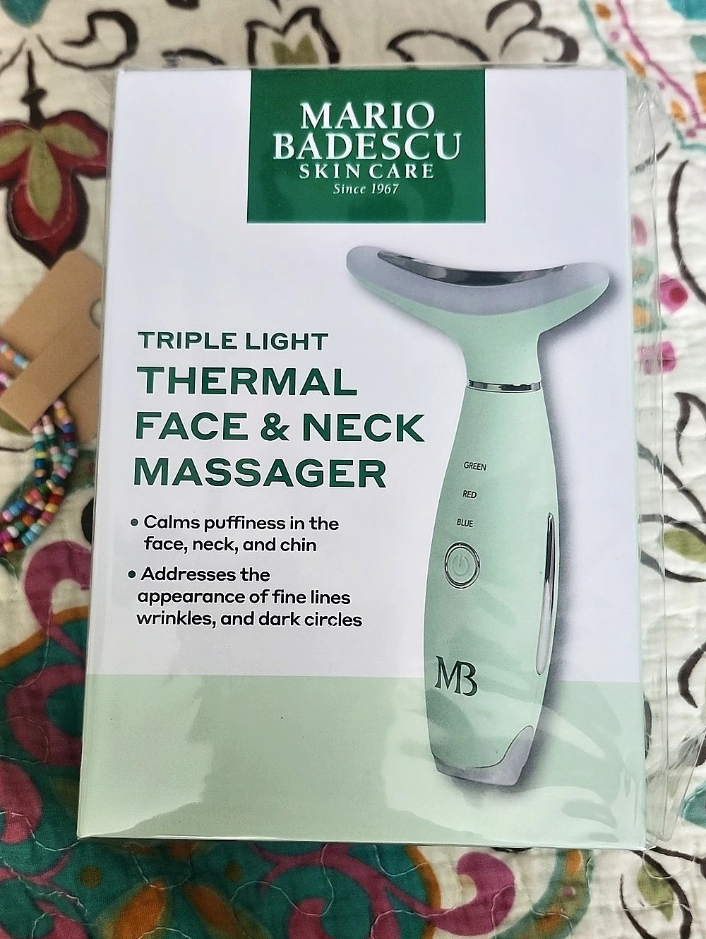 Mario Badescu Triple Light Thermal Face & Neck Massager Facial Massager NWT